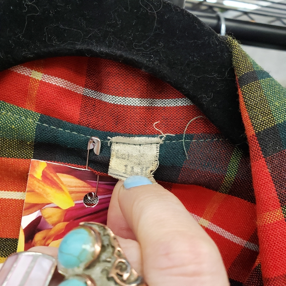 Vintage 1960s Plaid Blazer - Picture 6 of 9